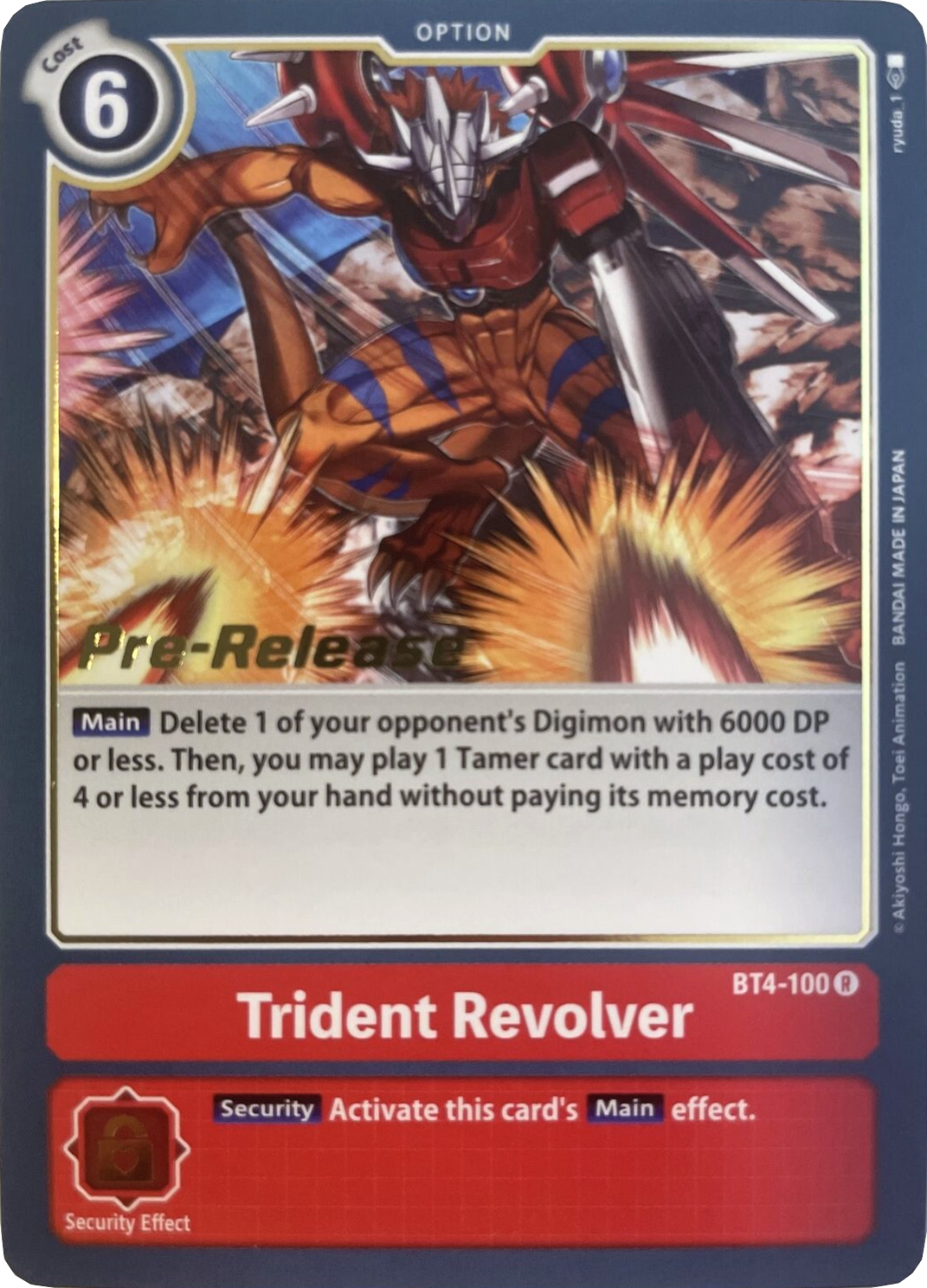 Image of Trident Revolver [BT4-100] [Great Legend Pre-Release Promos]