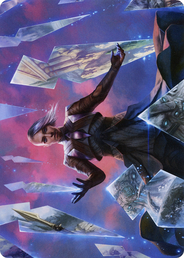Image of Behold the Multiverse // Behold the Multiverse (ASKHM-010) - Art Series: Kaldheim (Borderless) Foil