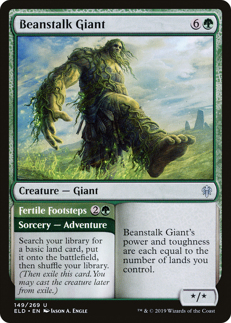 Image of Beanstalk Giant // Fertile Footsteps [Throne of Eldraine]