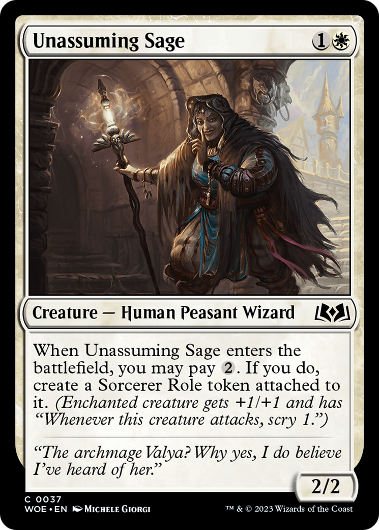 Image of Unassuming Sage [Wilds of Eldraine]