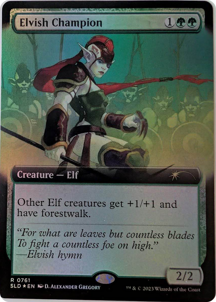 Image of Elvish Champion (Extended Art) [Secret Lair Drop Series]