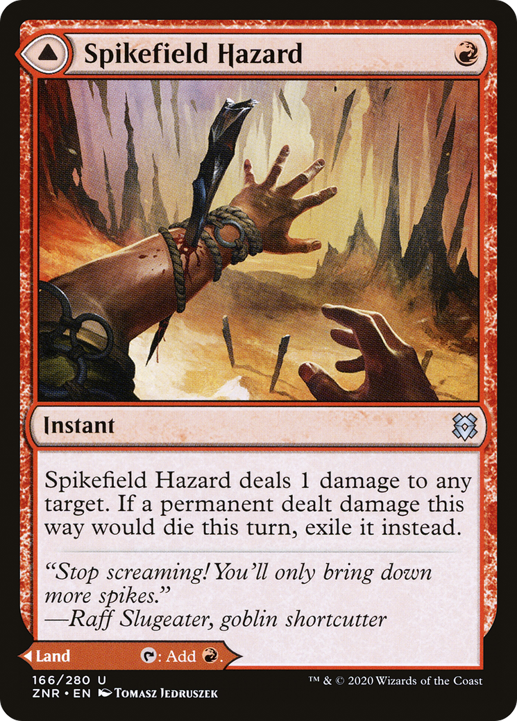 Image of Spikefield Hazard // Spikefield Cave [Zendikar Rising]