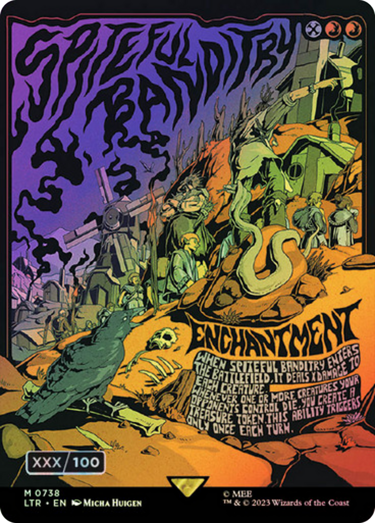 Image of Spiteful Banditry (Borderless Poster) (Serialized) [The Lord of the Rings: Tales of Middle-Earth]