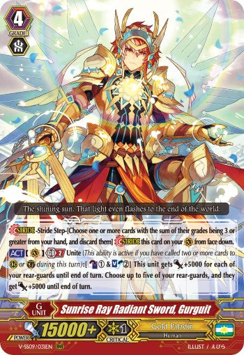 Image of Sunrise Ray Radiant Sword, Gurguit (V-SS09/031EN) [Revival Selection]