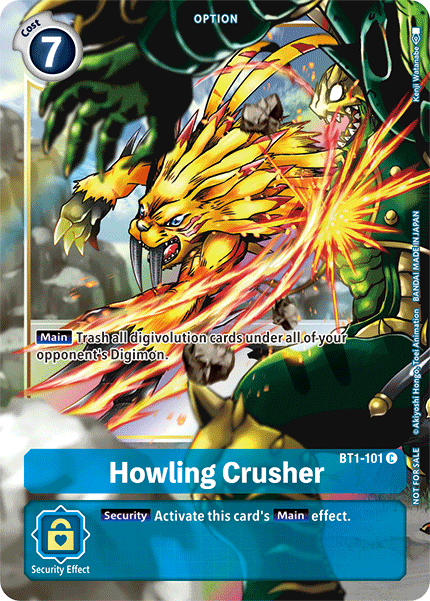 Image of Howling Crusher [BT1-101] (Dash Pack) [Release Special Booster Ver.1.5 Promos]