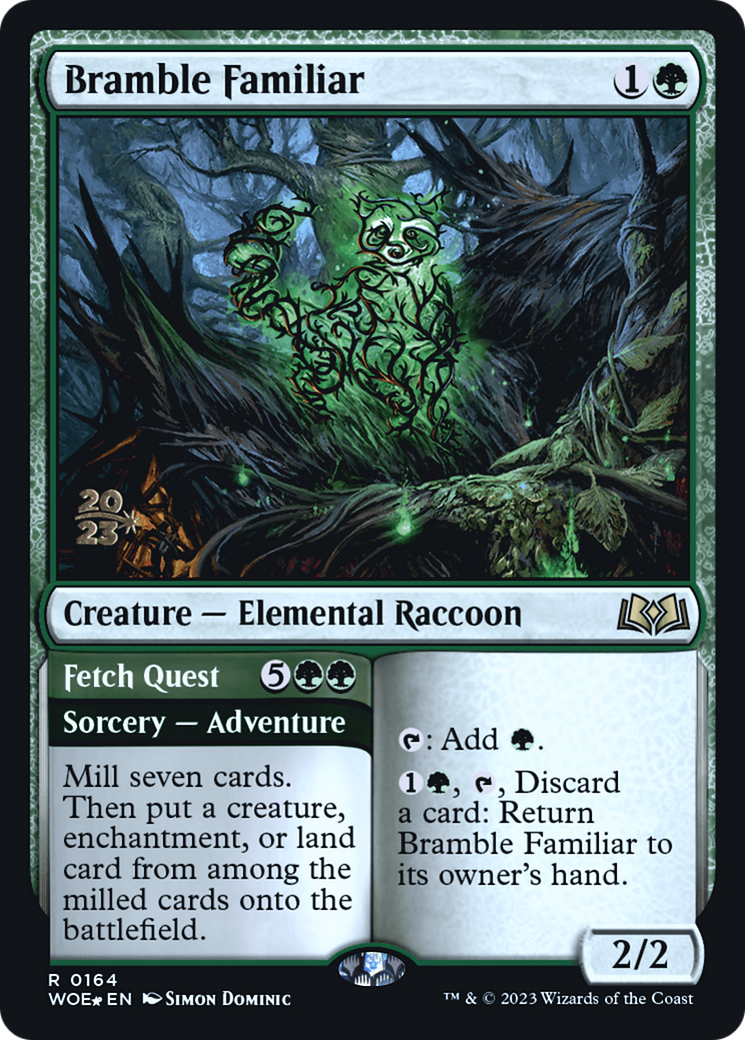 Image of Bramble Familiar // Fetch Quest [Wilds of Eldraine Prerelease Promos]