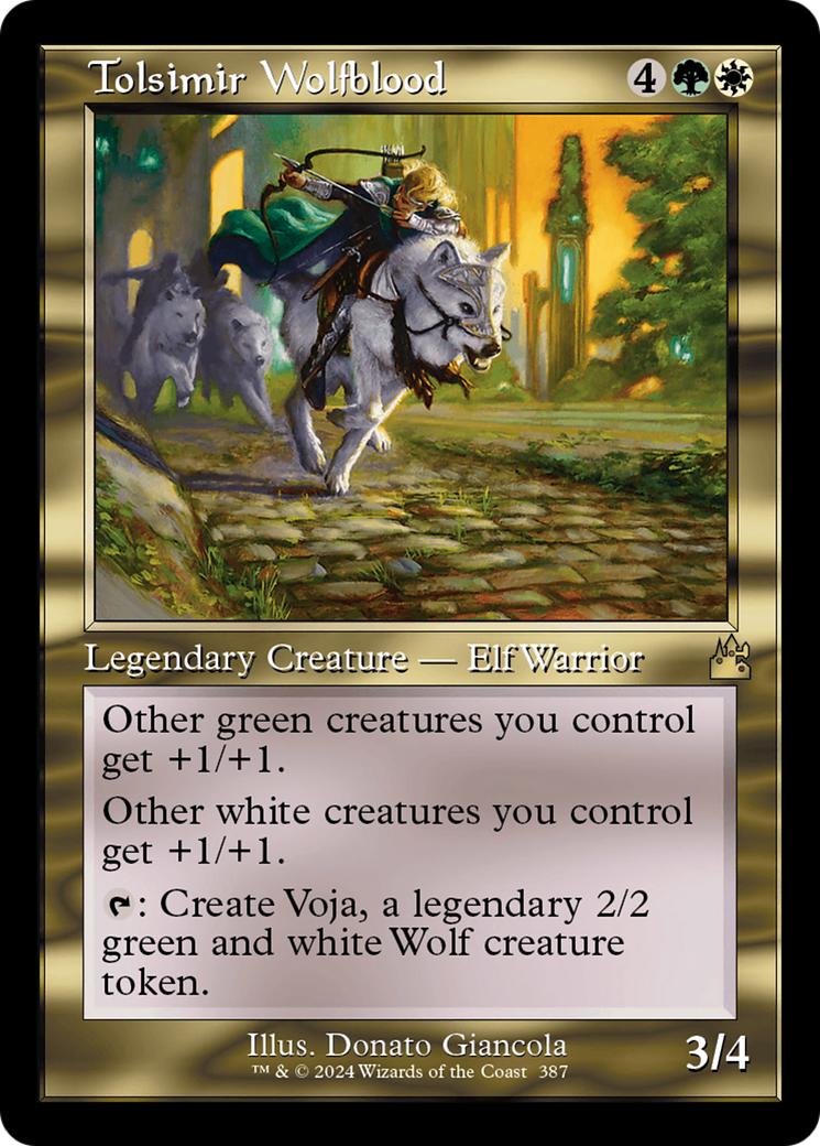 Image of Tolsimir Wolfblood (Retro Frame) [Ravnica Remastered]