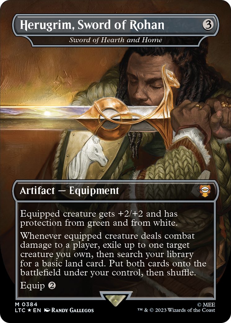 Image of Herugrim, Sword of Rohan - Sword of Hearth and Home (Surge Foil Realms and Relics) [The Lord of the Rings: Tales of Middle-Earth Commander]