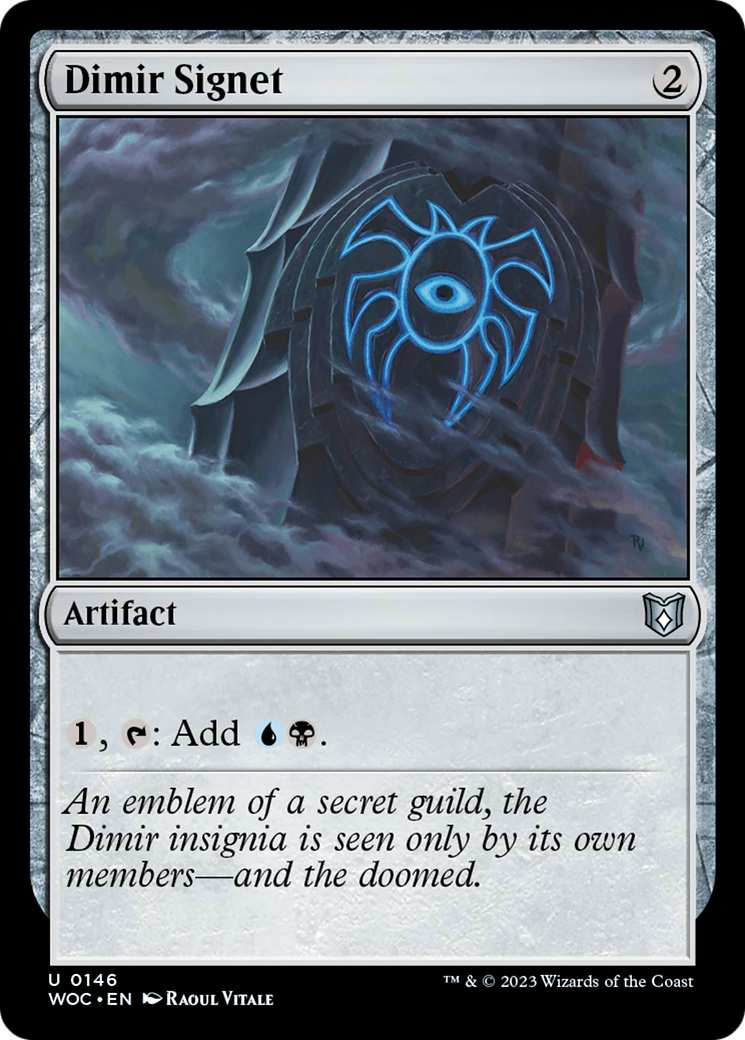 Image of Dimir Signet [Wilds of Eldraine Commander]