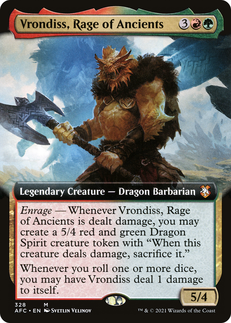 Image of Vrondiss, Rage of Ancients (Extended Art) [Dungeons & Dragons: Adventures in the Forgotten Realms Commander]