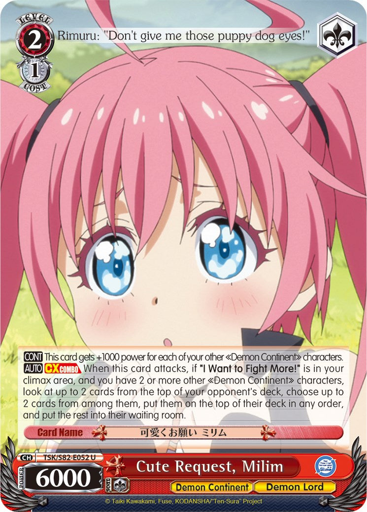 Image of Cute Request, Milim (TSK/S82-E052 U) [That Time I Got Reincarnated as a Slime Vol.2]