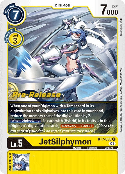 Image of JetSilphymon [BT7-038] [Next Adventure Pre-Release Cards]