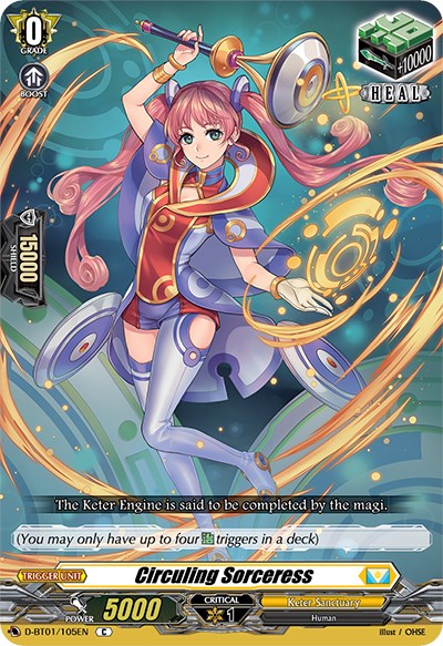 Image of Circuling Sorceress (D-BT01/105EN) [Genesis of the Five Greats]