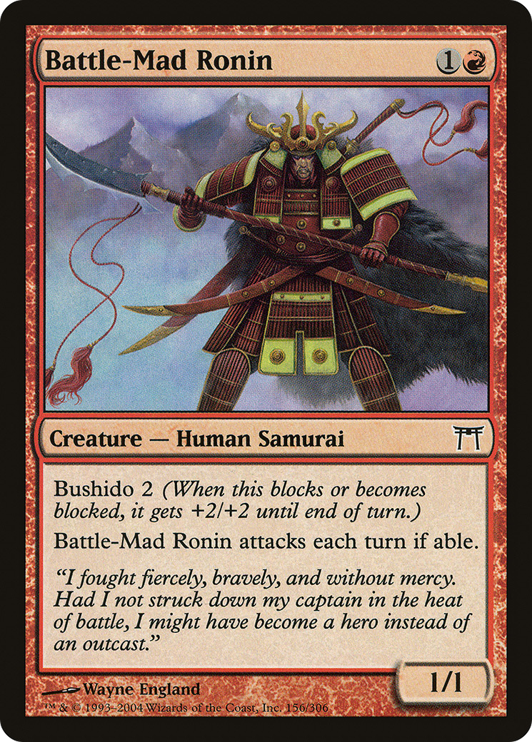 Image of Battle-Mad Ronin [Champions of Kamigawa]