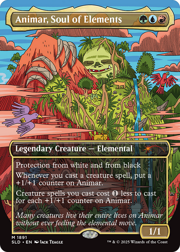 Image of Animar, Soul of Elements (Rainbow Foil) [Secret Lair Drop Series]
