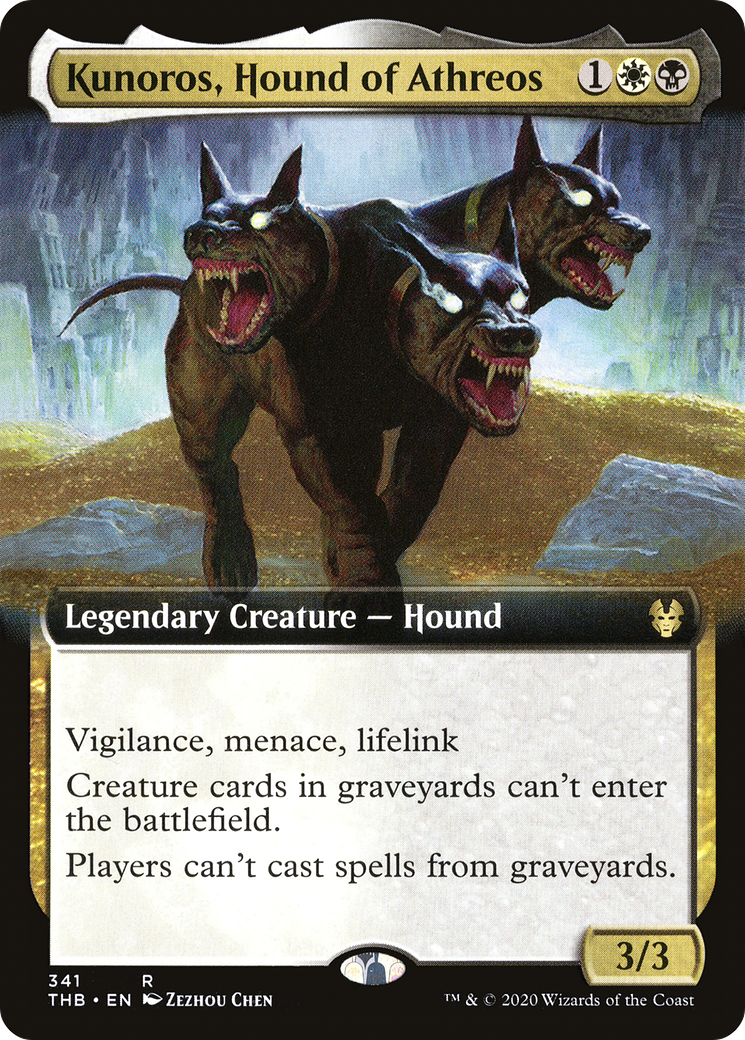 Image of Kunoros, Hound of Athreos (Extended Art) [Theros Beyond Death]