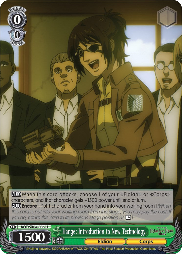 Image of Hange: Introduction to New Technology [Attack On Titan: Final Season]