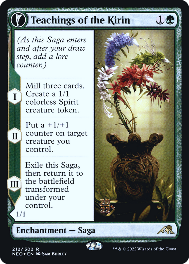 Image of Teachings of the Kirin // Kirin-Touched Orochi [Kamigawa: Neon Dynasty Prerelease Promos]