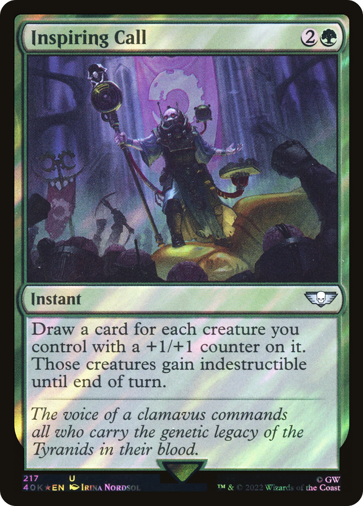 Image of Inspiring Call (Surge Foil) [Warhammer 40,000]