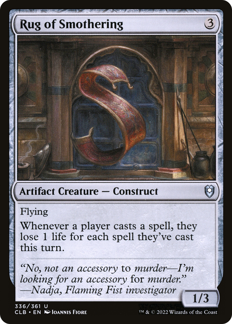 Image of Rug of Smothering [Commander Legends: Battle for Baldur's Gate]