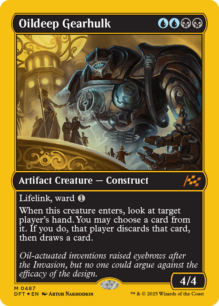Image of Oildeep Gearhulk (First-Place Foil) [Aetherdrift]