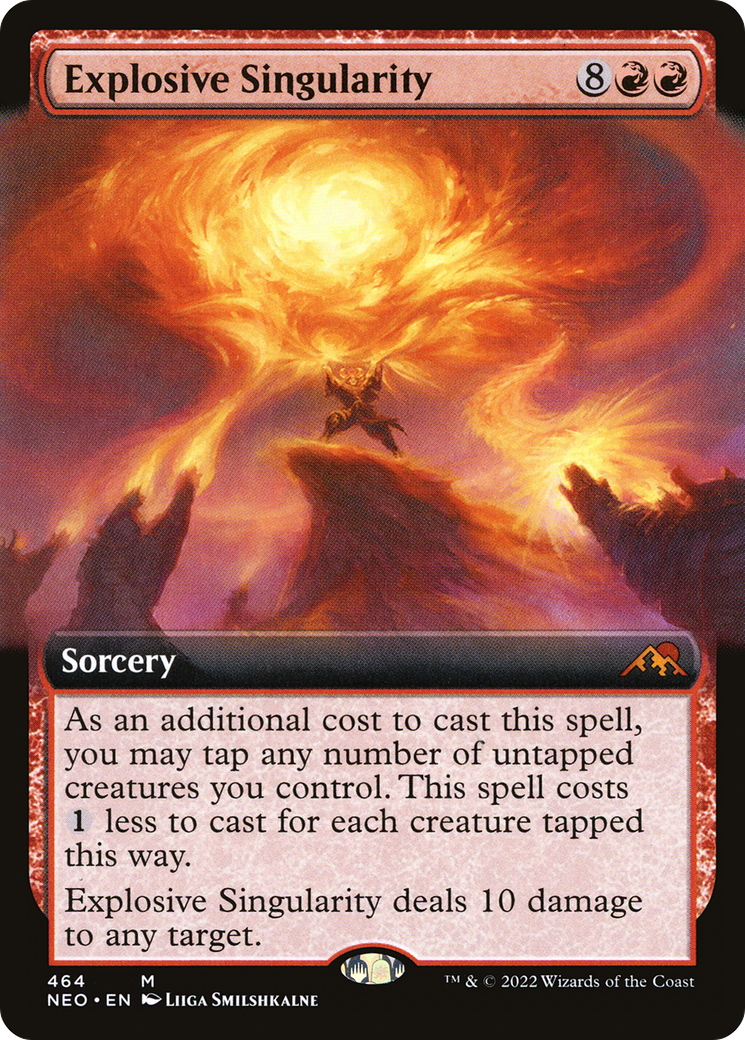 Image of Explosive Singularity (Extended Art) [Kamigawa: Neon Dynasty]