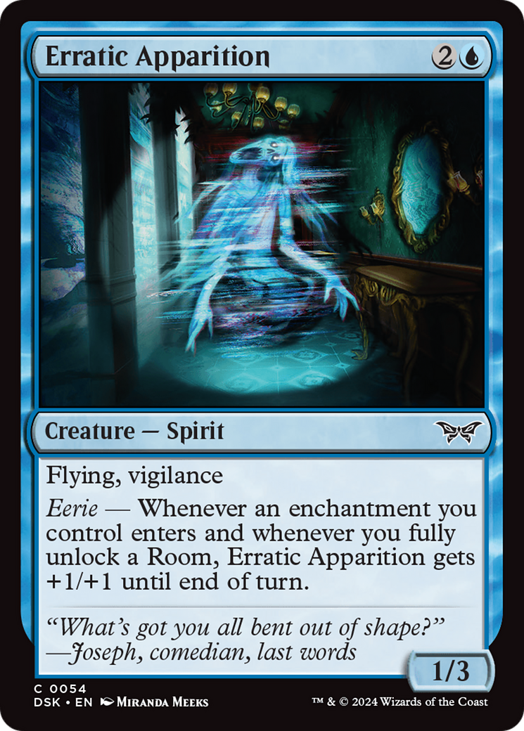 Image of Erratic Apparition [Duskmourn: House of Horror]