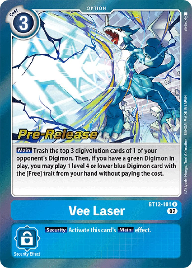 Image of Vee Laser [BT12-101] [Across Time Pre-Release Cards]