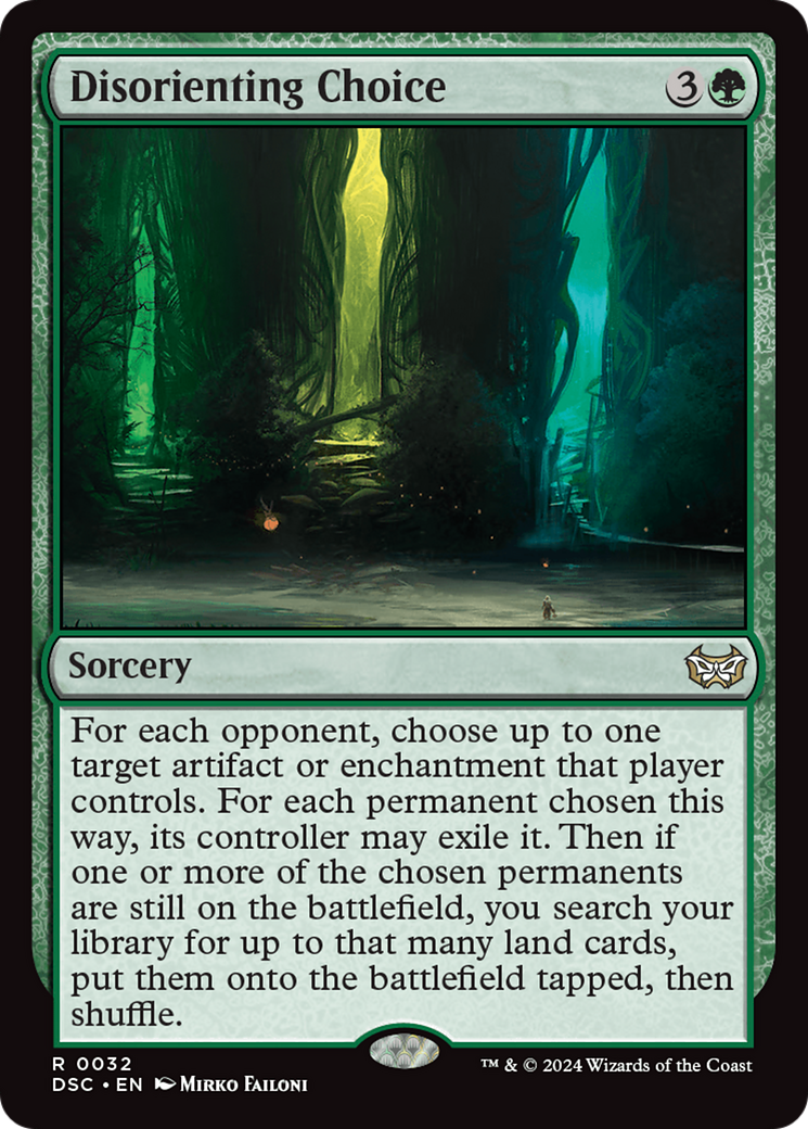 Image of Disorienting Choice [Duskmourn: House of Horror Commander]