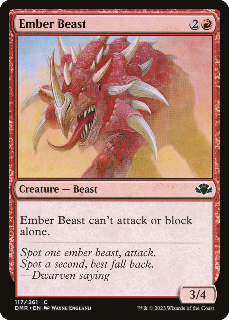 Image of Ember Beast [Dominaria Remastered]