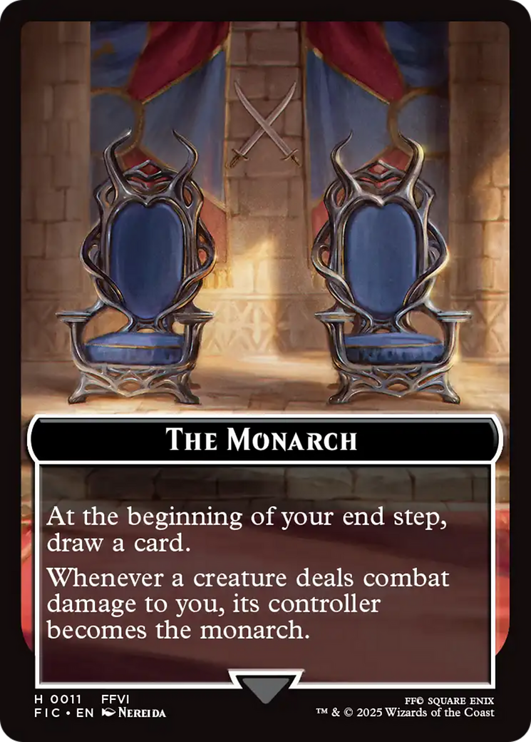 Image of The Blackjack // The Monarch Double-Sided Token [FINAL FANTASY Commander Tokens]