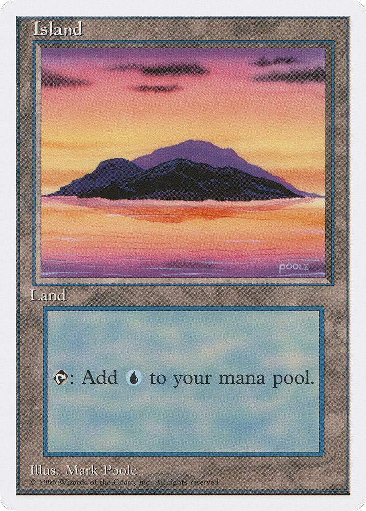 Image of Island (Dark Clouds, Signature on Bottom Right) [Introductory Two-Player Set]