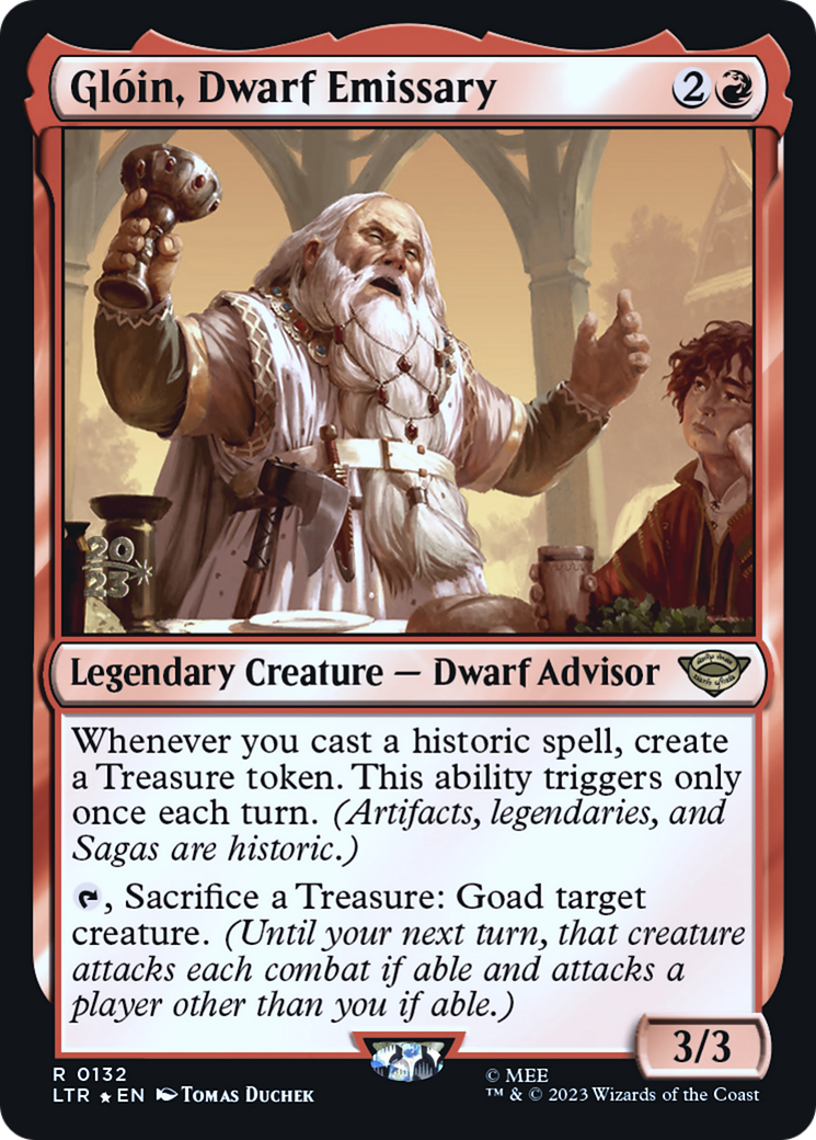 Image of Gloin, Dwarf Emissary [The Lord of the Rings: Tales of Middle-Earth Prerelease Promos]