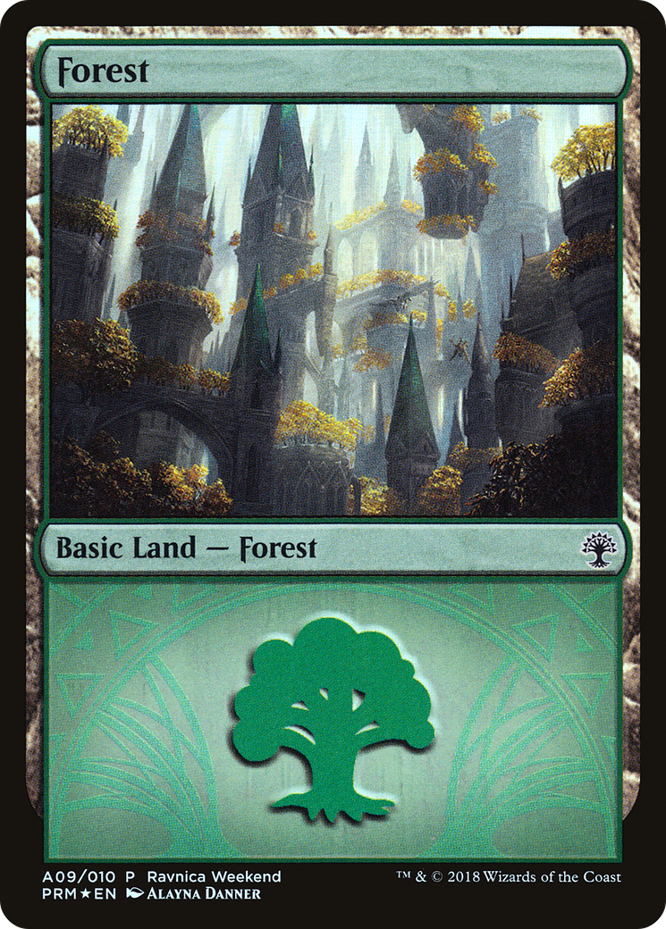 Image of Forest (A09) [Ravnica Allegiance Ravnica Weekend]