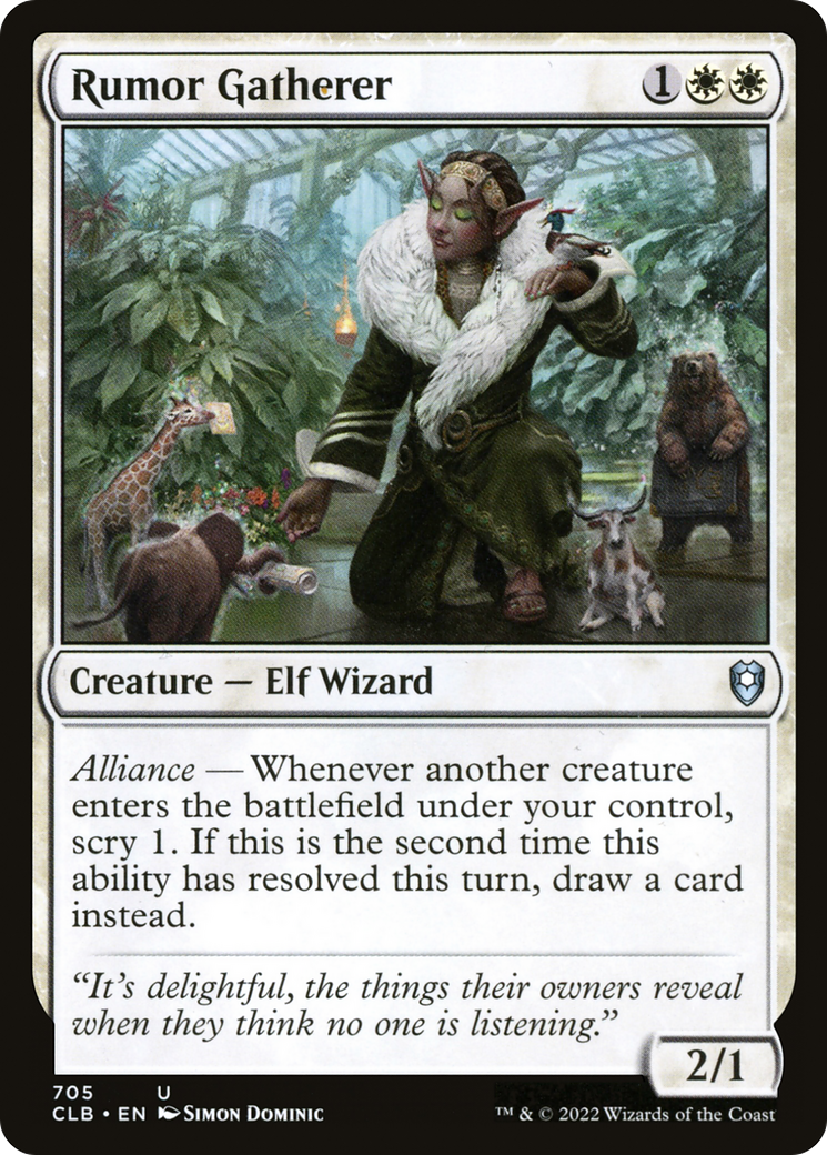 Image of Rumor Gatherer [Commander Legends: Battle for Baldur's Gate]