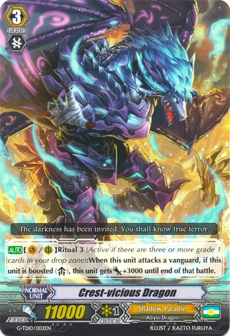 Image of Crest-vicious Dragon (G-TD10/002EN) [Ritual of Dragon Sorcery]