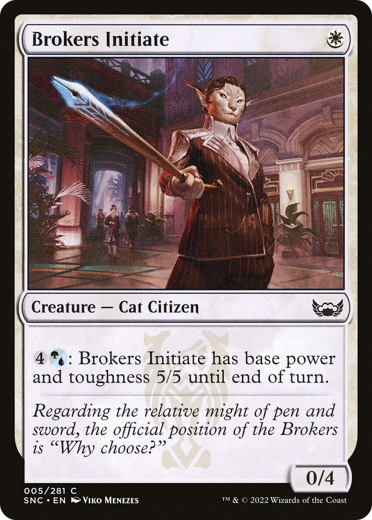 Image of Brokers Initiate [Streets of New Capenna]