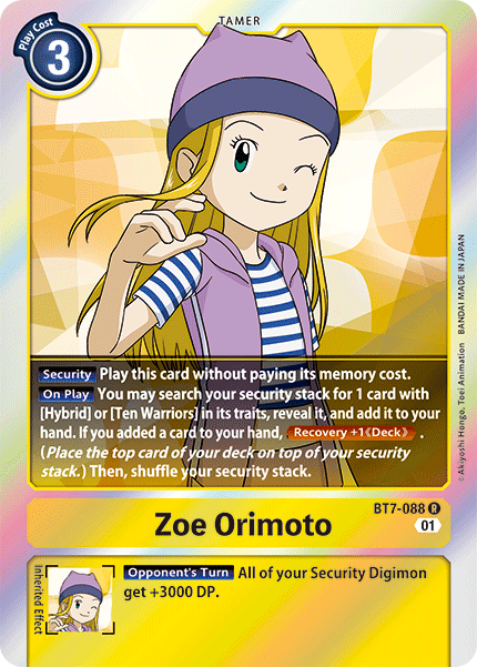 Image of Zoe Orimoto [BT7-088] [Next Adventure]