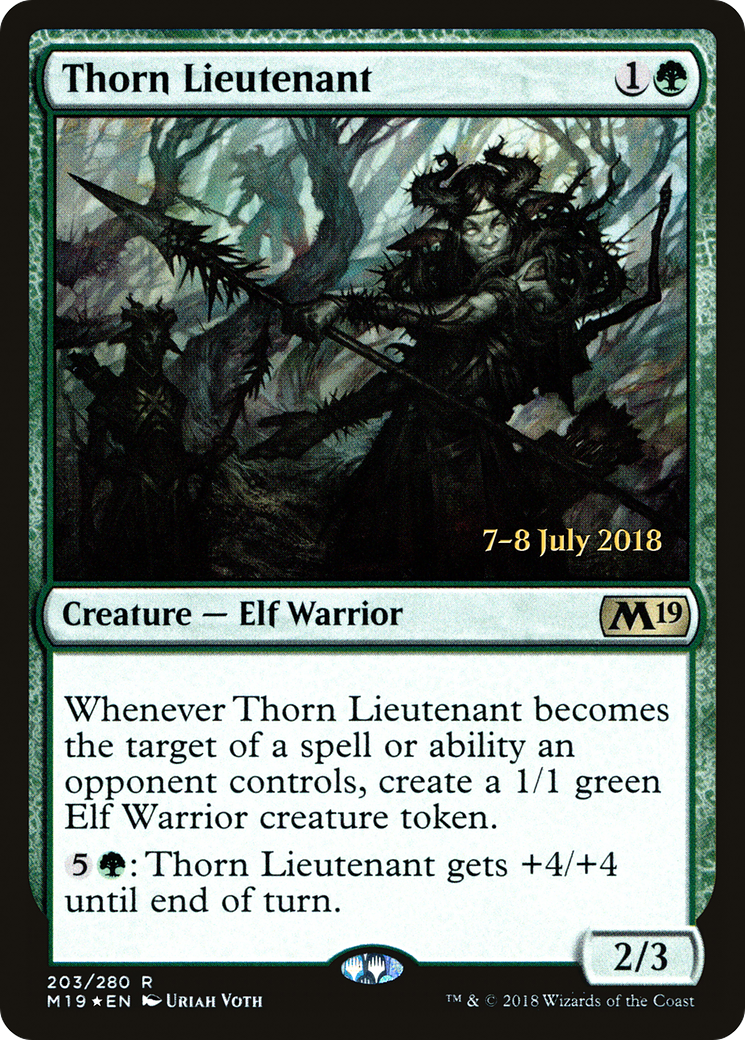 Image of Thorn Lieutenant [Core Set 2019 Prerelease Promos]