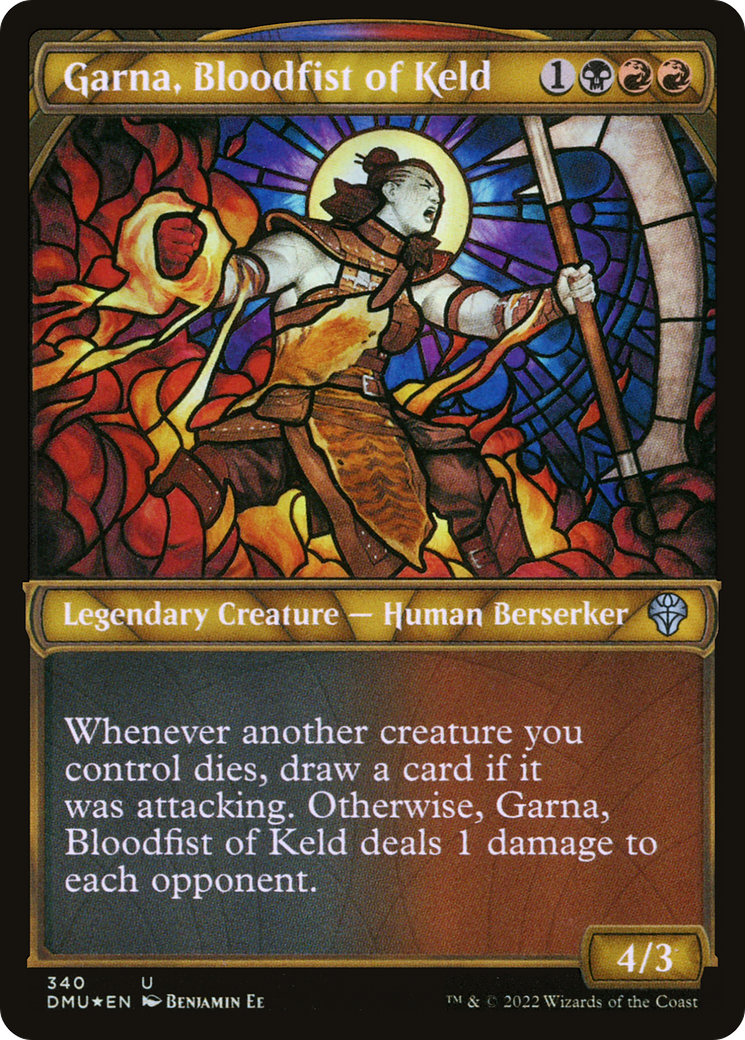 Image of Garna, Bloodfist of Keld (Showcase Textured) [Dominaria United]