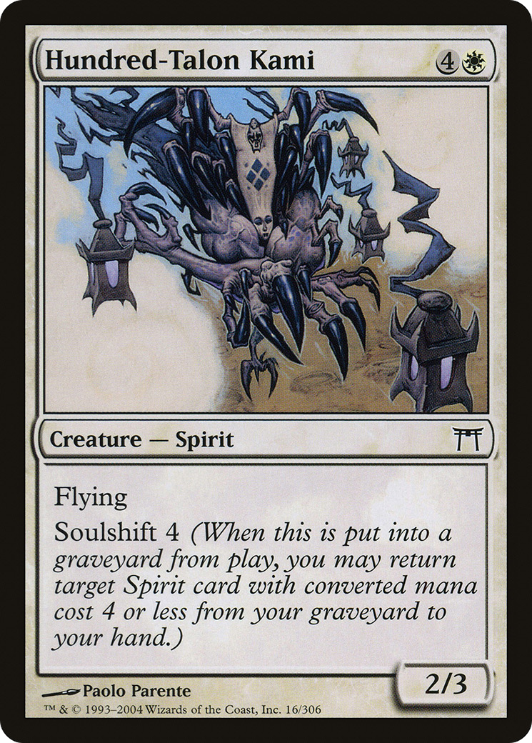 Image of Hundred-Talon Kami [Champions of Kamigawa]