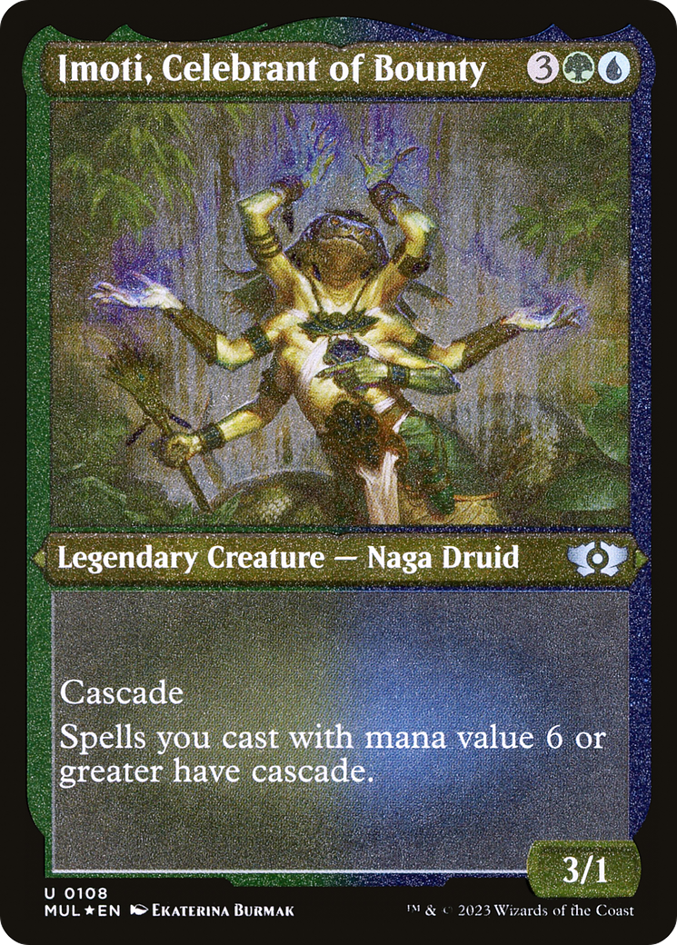 Image of Imoti, Celebrant of Bounty (Foil Etched) [Multiverse Legends]