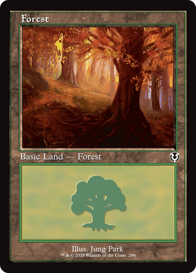Image of Forest (296) (Retro Frame) [Innistrad Remastered]
