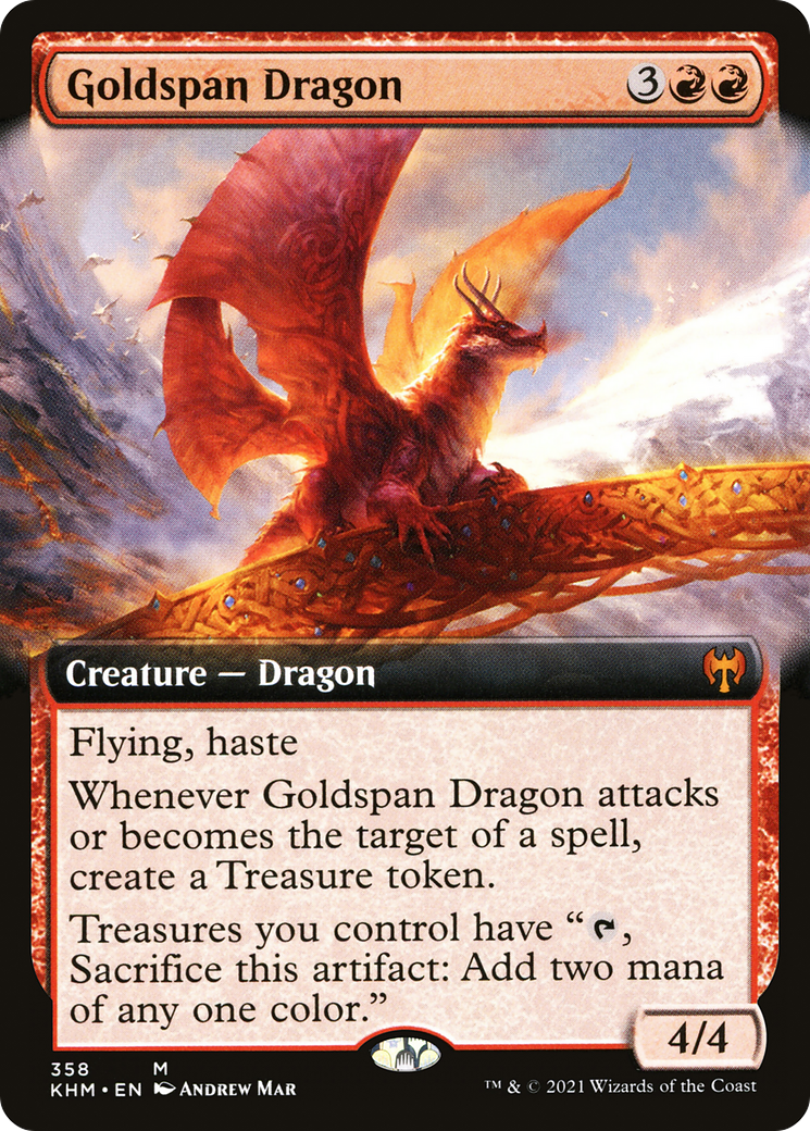 Image of Goldspan Dragon (Extended Art) [Kaldheim]