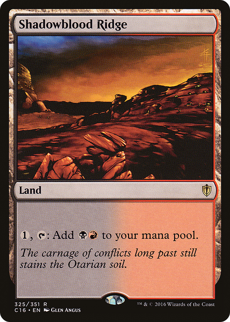 Image of Shadowblood Ridge [Commander 2016]