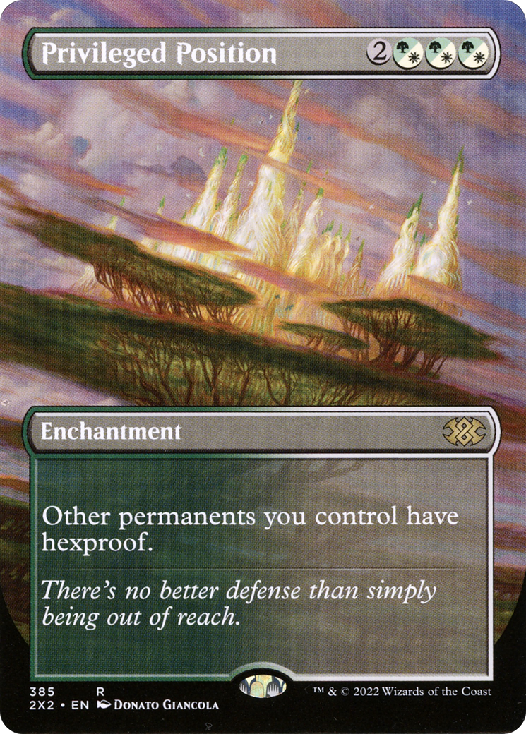 Image of Privileged Position (Borderless Alternate Art) [Double Masters 2022]