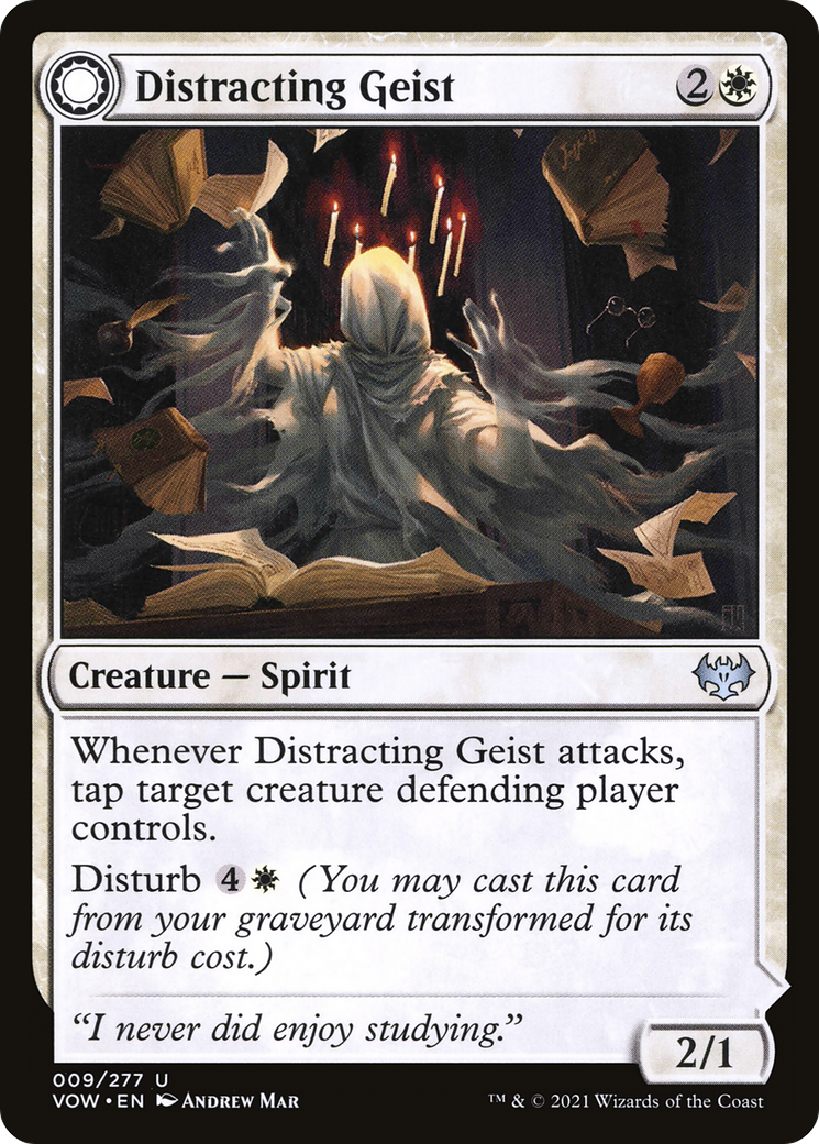 Image of Distracting Geist // Clever Distraction [Innistrad: Crimson Vow]