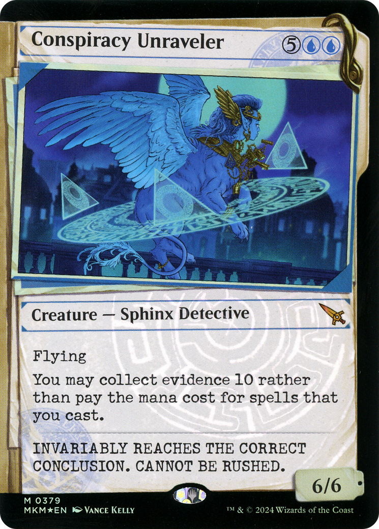 Image of Conspiracy Unraveler (Showcase) (Invisible Ink) [Murders at Karlov Manor]
