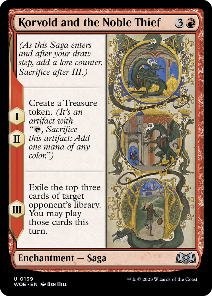 Image of Korvold and the Noble Thief [Wilds of Eldraine]