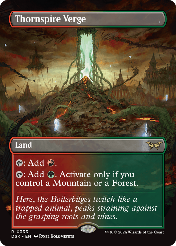 Image of Thornspire Verge (Borderless) [Duskmourn: House of Horror]